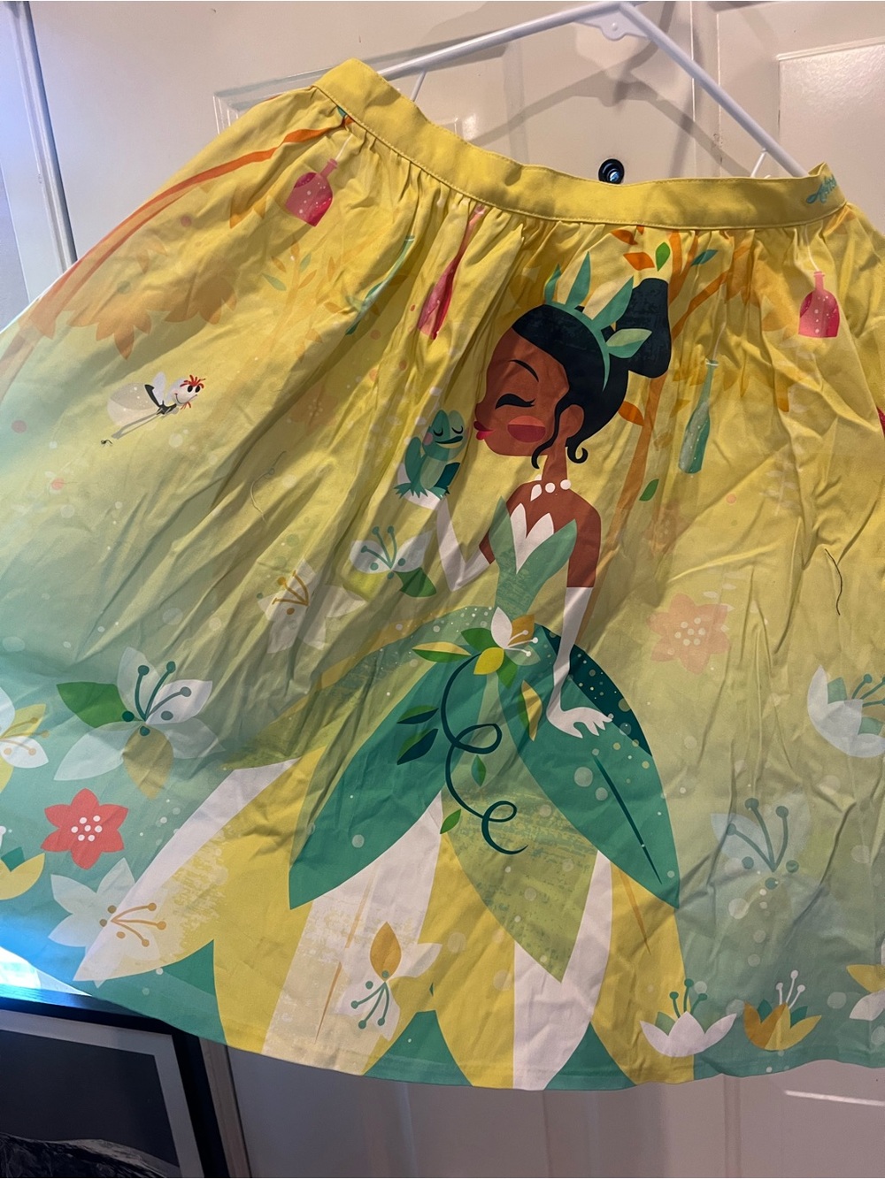 Loungefly Yellow Disney Stitch Shoppe Princess & Frog 🐸 Women's Skirt - Picture 3 of 3